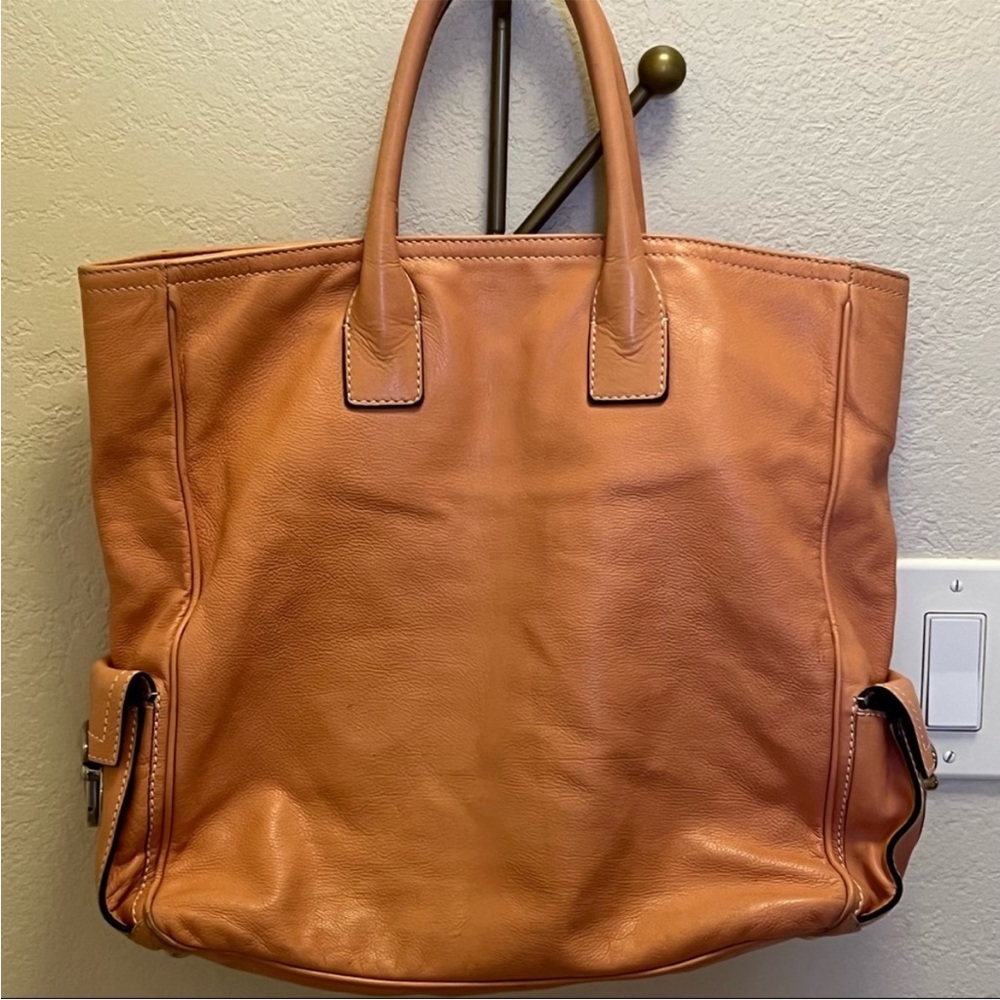 Marc Jacobs Faded Brick Leather Tote